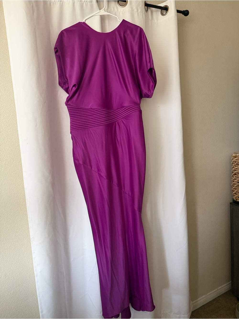 Zhivago Fuchsia Satin Wedding Gown - Picture 6 of 6